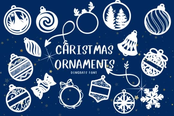 Christmas Ornaments by CHANOK — Dingbats Font