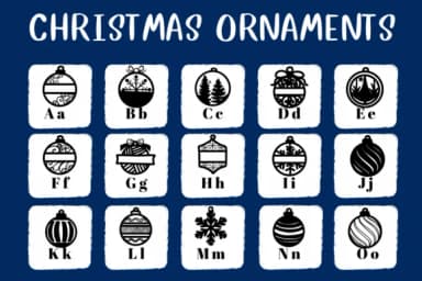 Christmas Ornaments by CHANOK — Dingbats Font — thumbnail 2