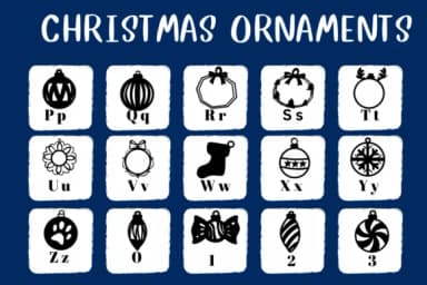 Christmas Ornaments by CHANOK — Dingbats Font — thumbnail 3