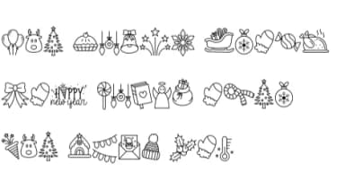 Christmas Parade by IngingDigitalArt — Dingbats Font — thumbnail 7