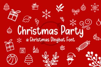 Christmas Party by SiapGraph — Dingbats Font — thumbnail 1