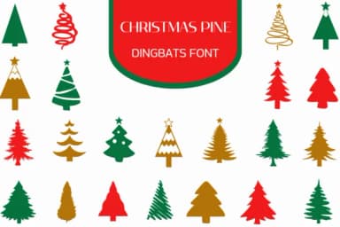 Christmas Pine by Heartcraft Atelier — Dingbats Font — thumbnail 1