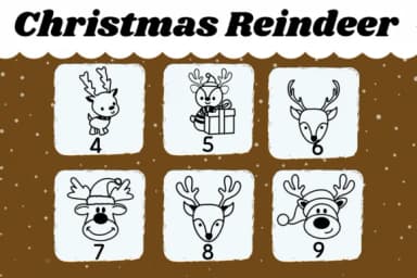 Christmas Reindeer by Kedner Kreations — Dingbats Font — thumbnail 4
