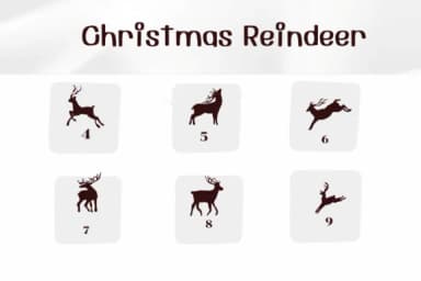 Christmas Reindeer by Ketsarin — Dingbats Font — thumbnail 4