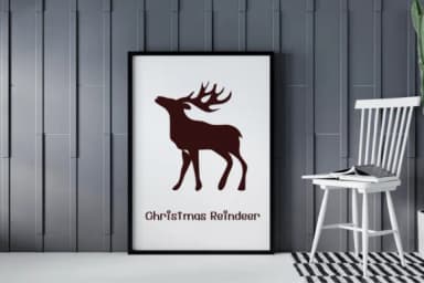 Christmas Reindeer by Ketsarin — Dingbats Font — thumbnail 5