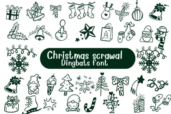 Christmas Scrawal by Nongyao — Dingbats Font