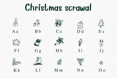 Christmas Scrawal by Nongyao — Dingbats Font — thumbnail 2