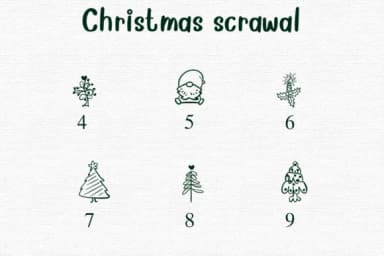 Christmas Scrawal by Nongyao — Dingbats Font — thumbnail 4