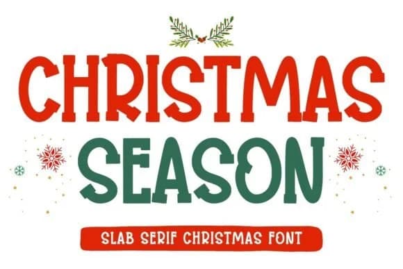 Christmas Season by Minimalist Eyes — Slab Serif Font