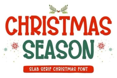 Christmas Season by Minimalist Eyes — Slab Serif Font — thumbnail 1