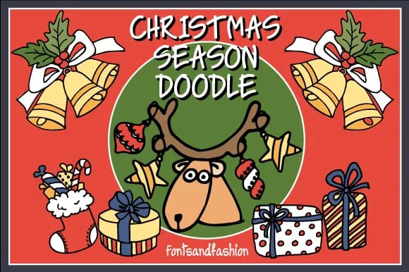 Christmas Season Doodle by Fontsandfashion — Dingbats Font
