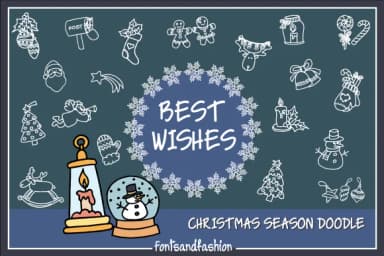 Christmas Season Doodle by Fontsandfashion — Dingbats Font — thumbnail 4