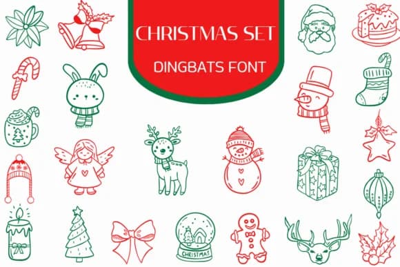 Christmas Set by Heartcraft Atelier — Dingbats Font