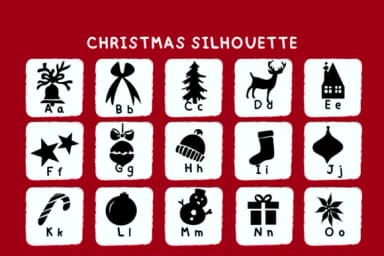 Christmas Silhouette by Bee piyanuch — Dingbats Font — thumbnail 6