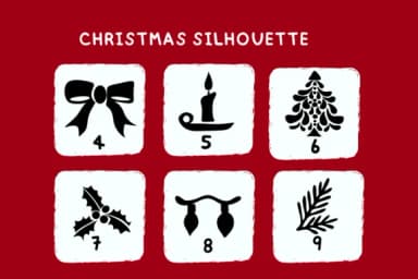 Christmas Silhouette by Bee piyanuch — Dingbats Font — thumbnail 8
