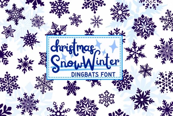 Christmas Snow Winter by PraewDesigns — Dingbats Font