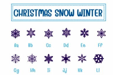 Christmas Snow Winter by PraewDesigns — Dingbats Font — thumbnail 2