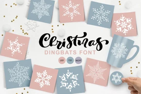 Christmas Snowflake by Happy Letters — Dingbats Font