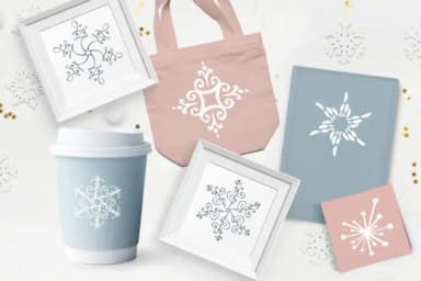 Christmas Snowflake by Happy Letters — Dingbats Font — thumbnail 5