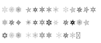 Christmas Snowflake by Happy Letters — Dingbats Font — thumbnail 7