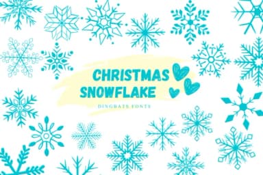 Christmas Snowflake by Suphitchaya — Dingbats Font — thumbnail 1