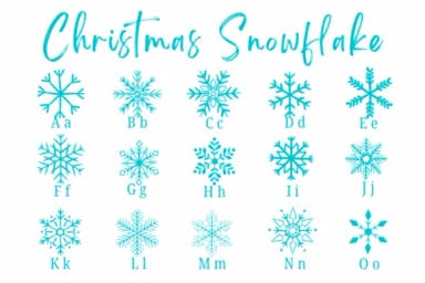 Christmas Snowflake by Suphitchaya — Dingbats Font — thumbnail 2