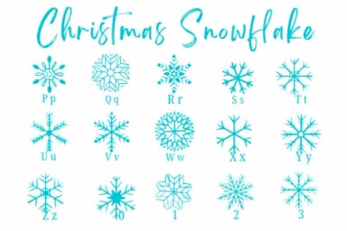 Christmas Snowflake by Suphitchaya — Dingbats Font — thumbnail 3