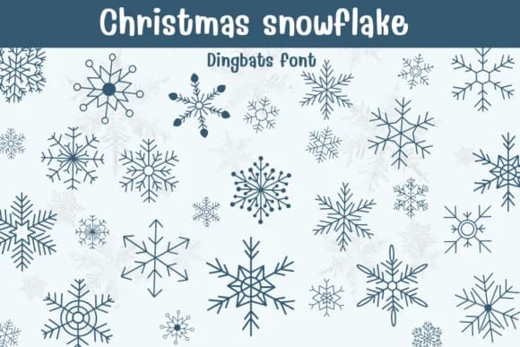 Christmas Snowflake by Sontaya — Dingbats Font
