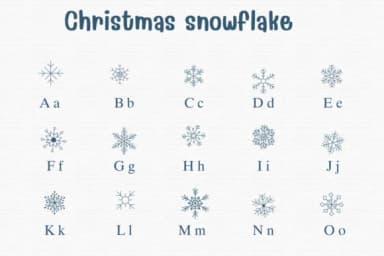 Christmas Snowflake by Sontaya — Dingbats Font — thumbnail 2