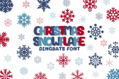 Christmas Snowflake by Chonada — Dingbats Font — thumbnail 1