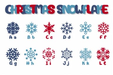 Christmas Snowflake by Chonada — Dingbats Font — thumbnail 2