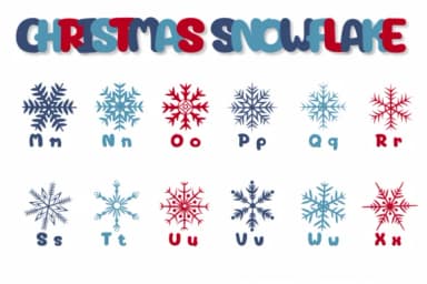 Christmas Snowflake by Chonada — Dingbats Font — thumbnail 3