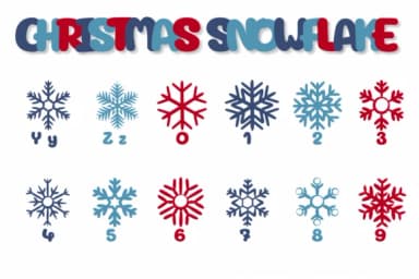 Christmas Snowflake by Chonada — Dingbats Font — thumbnail 4