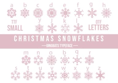 Christmas Snowflakes 2.0 by Minimalistartstudio — Dingbats Font — thumbnail 1