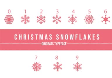 Christmas Snowflakes 2.0 by Minimalistartstudio — Dingbats Font — thumbnail 3