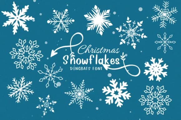 Christmas Snowflakes by CHANOK — Dingbats Font