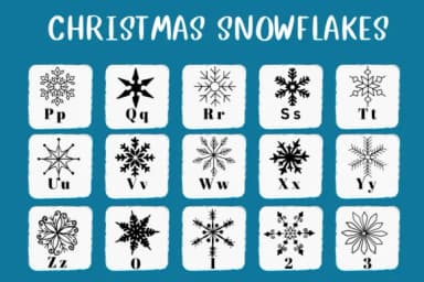 Christmas Snowflakes by CHANOK — Dingbats Font — thumbnail 3