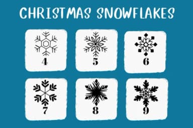 Christmas Snowflakes by CHANOK — Dingbats Font — thumbnail 4