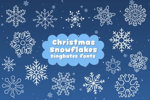 Christmas Snowflakes by Natchuta — Dingbats Font