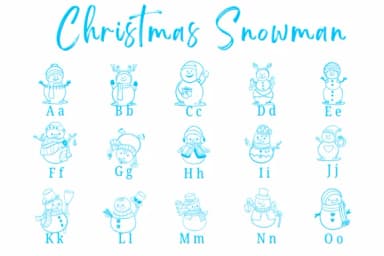 Christmas Snowman by Suphitchaya — Dingbats Font — thumbnail 2