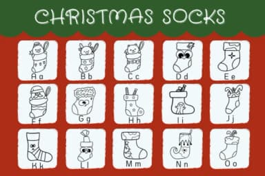 Christmas Socks by Natchuta — Dingbats Font — thumbnail 2