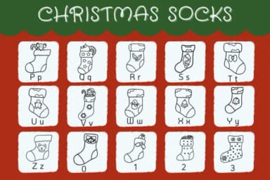 Christmas Socks by Natchuta — Dingbats Font — thumbnail 3