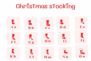 Christmas Stocking by Ketsarin — Dingbats Font — thumbnail 2