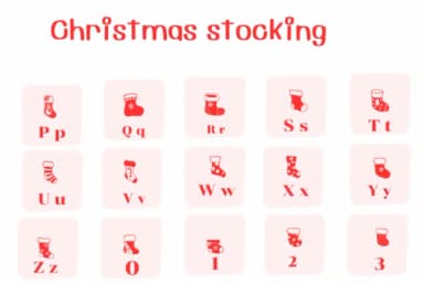 Christmas Stocking by Ketsarin — Dingbats Font — thumbnail 3