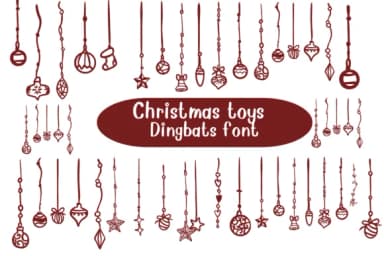 Christmas Toys by Nongyao — Dingbats Font — thumbnail 1