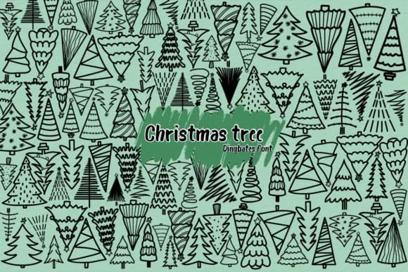 Christmas Tree by Chonada — Dingbats Font