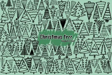 Christmas Tree by Chonada — Dingbats Font — thumbnail 1