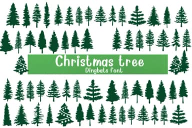 Christmas Tree by Nongyao — Dingbats Font — thumbnail 1