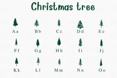 Christmas Tree by Nongyao — Dingbats Font — thumbnail 2