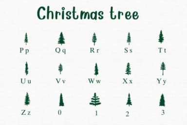 Christmas Tree by Nongyao — Dingbats Font — thumbnail 3